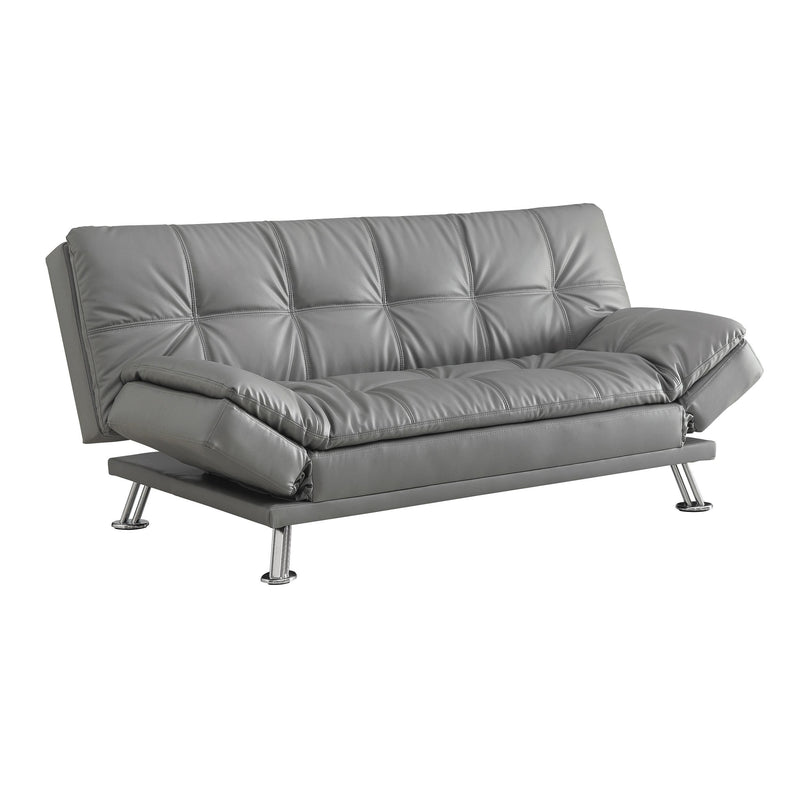 Coaster Furniture Dilleston 500096 Upholstered Tufted Convertible Sofa Bed - Grey IMAGE 2
