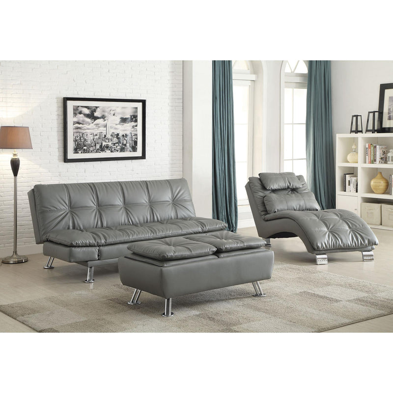 Coaster Furniture Dilleston 500096 Upholstered Tufted Convertible Sofa Bed - Grey IMAGE 7