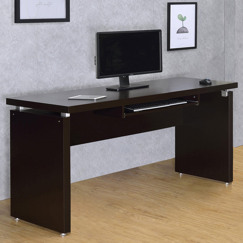 Coaster Furniture Skylar 800891 55-inch Computer Desk with Keyboard Drawer - Cappuccino IMAGE 11