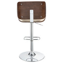 Coaster Furniture Folsom 130503 Upholstered Adjustable Bar Stool - Ecru and Chrome IMAGE 6