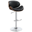 Coaster Furniture Harris 130504 Adjustable Bar Stool - Black and Chrome IMAGE 1