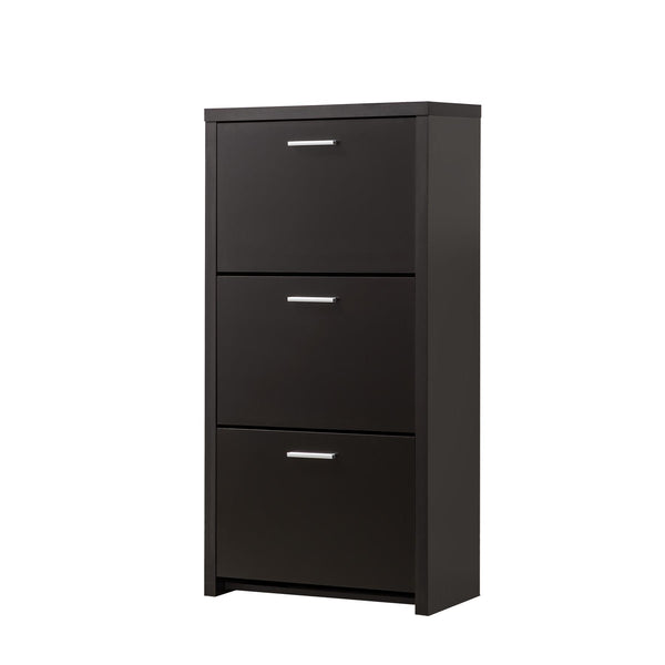 Coaster Furniture Vivian 900604 3-Drawer Engineered Wood Shoe Cabinet - Black IMAGE 1