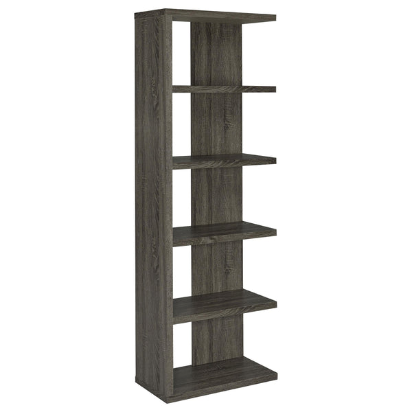 Coaster Furniture Harrison 800553 71-inch 5-shelf Bookshelf - Weathered Grey IMAGE 1