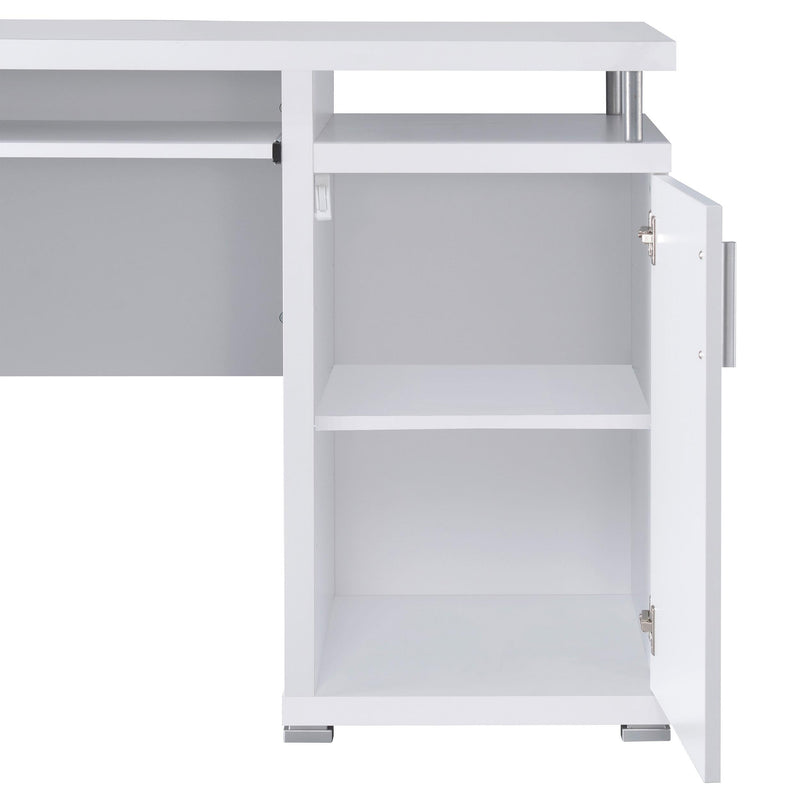 Coaster Furniture Tracy 800108 55-inch 2-Drawer Office Computer Desk - White IMAGE 9