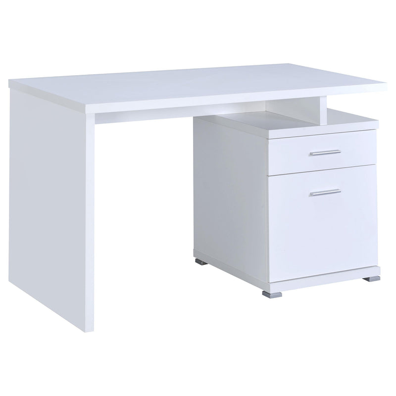 Coaster Furniture Irving 800110 47-inch 2-Drawer Office Computer Desk - White IMAGE 2