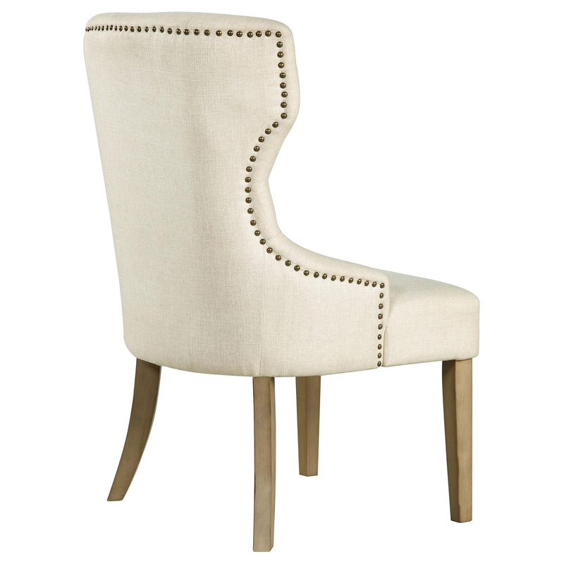 Coaster Furniture Baney 104507 Tufted Upholstered Dining Chair - Beige and Rustic Grey IMAGE 7