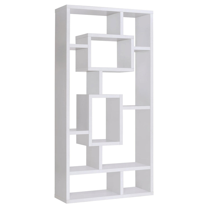 Coaster Furniture Corey 800157 71-inch 8-shelf Bookshelf - White IMAGE 1