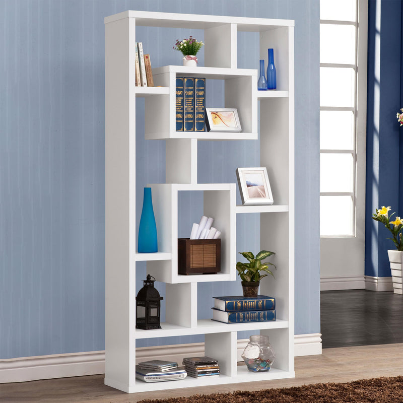 Coaster Furniture Corey 800157 71-inch 8-shelf Bookshelf - White IMAGE 8