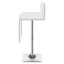 Coaster Furniture Alameda 100193 Adjustable Bar Stool - Chrome and White IMAGE 4