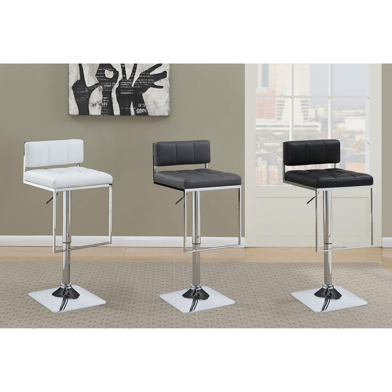 Coaster Furniture Alameda 100193 Adjustable Bar Stool - Chrome and White IMAGE 9
