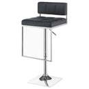 Coaster Furniture Alameda 100195 Adjustable Bar Stool - Chrome and Grey IMAGE 4