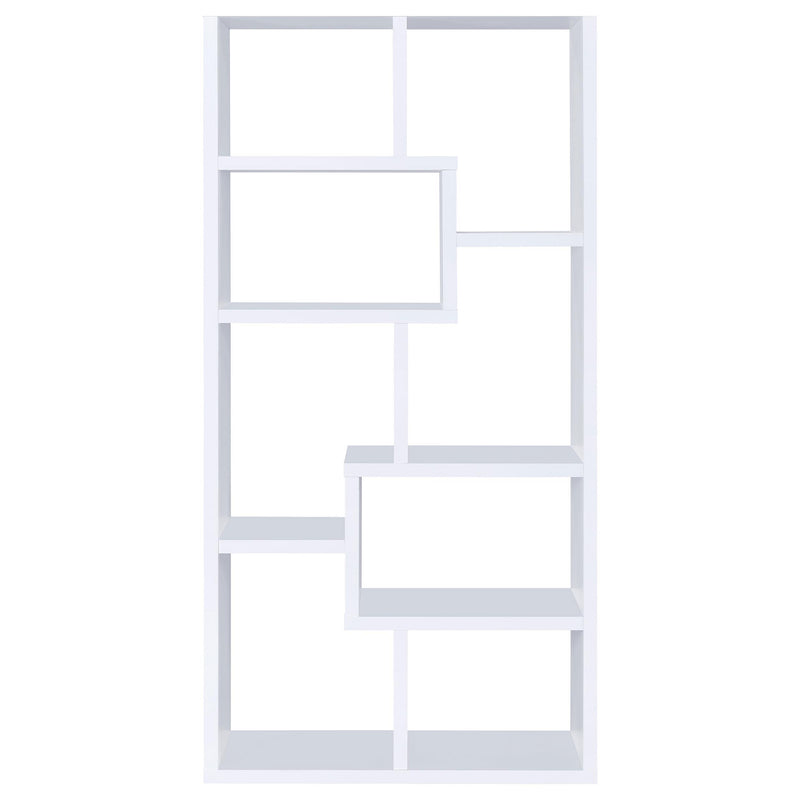 Coaster Furniture Theo 800136 71-inch 7-shelf Bookshelf - White IMAGE 2
