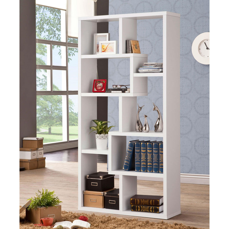 Coaster Furniture Theo 800136 71-inch 7-shelf Bookshelf - White IMAGE 8