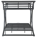 Coaster Furniture Stephan 460078 Metal Full Over Full Bunk Bed - Gunmetal IMAGE 3
