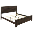 Coaster Furniture Kauffman 204391KE Wood Eastern King Panel Bed - Dark Cocoa IMAGE 1