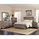 Coaster Furniture Kauffman 204191KW Wood California King Panel Bed - Washed Taupe IMAGE 8