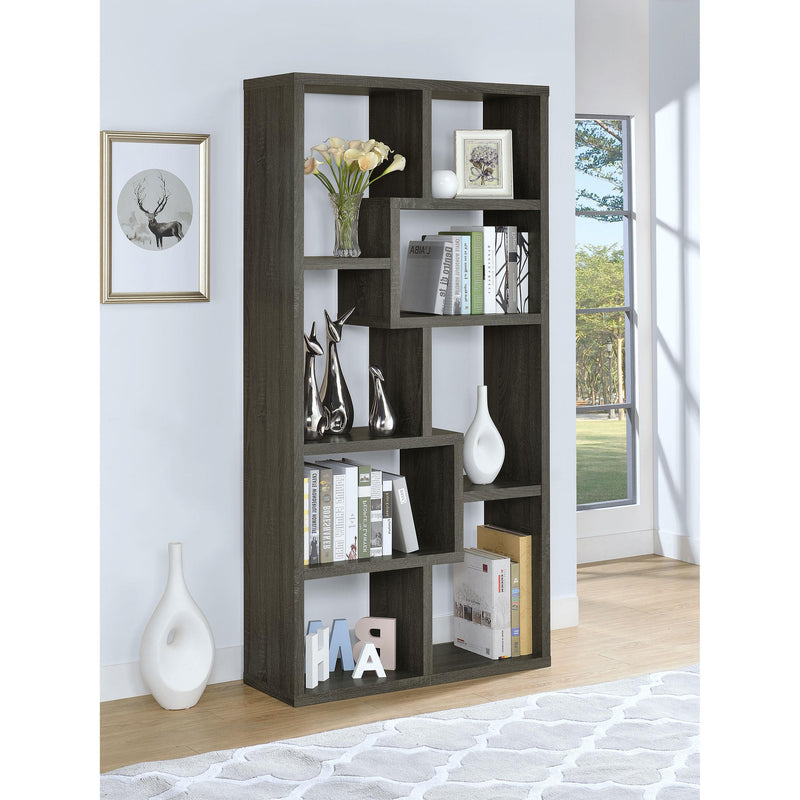 Coaster Furniture Theo 800510 71-inch 7-shelf Bookshelf - Weathered Grey IMAGE 9