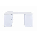 Coaster Furniture Yvette 800516 60-inch 3-Drawer L-Shape Computer Desk - White IMAGE 5