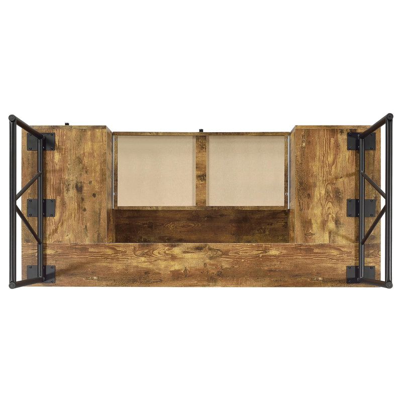 Coaster Furniture Analiese 800999 63-inch 4-Drawer Writing Desk - Rustic Nutmeg IMAGE 9