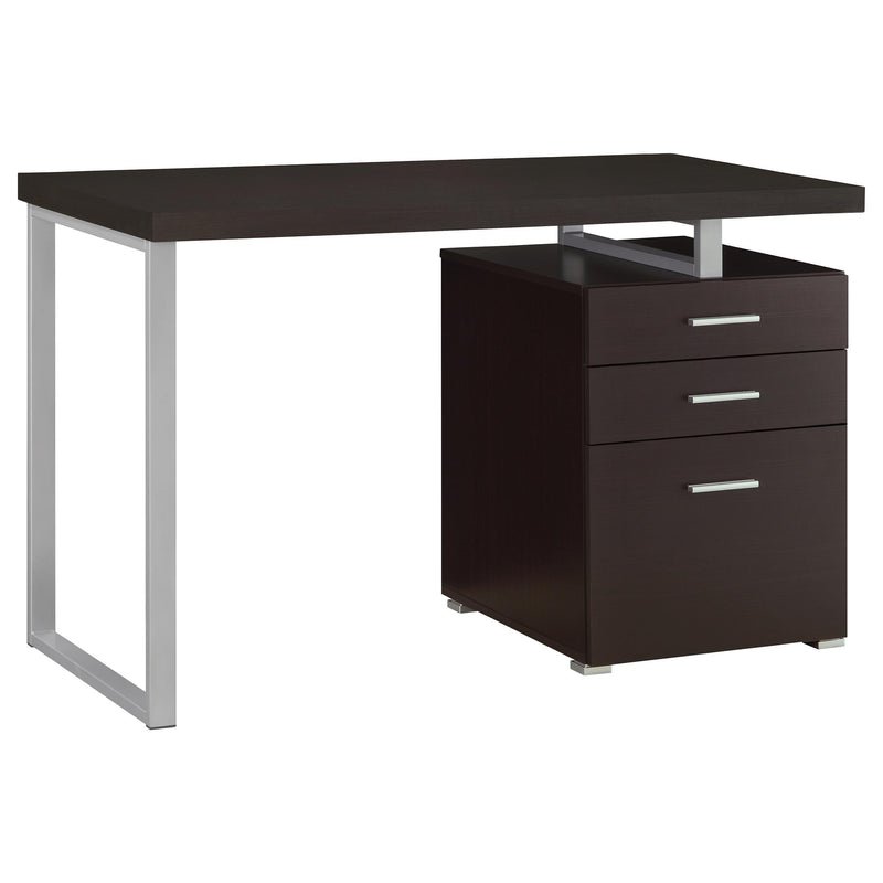 Coaster Furniture Brennan 800519 47-inch 3-Drawer Office Computer Desk - Cappuccino IMAGE 2