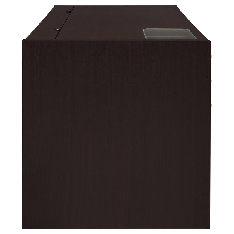 Coaster Furniture Halston 800982 60-inch 3-Drawer Office Computer Desk - Cappuccino IMAGE 5