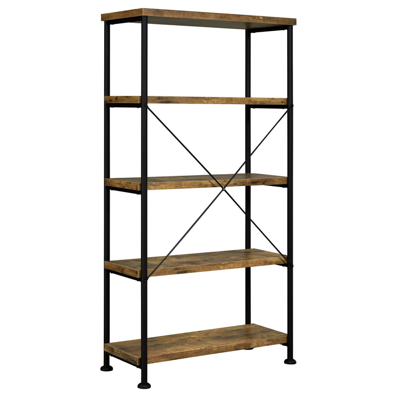 Coaster Furniture Analiese 801542 63-inch 4-shelf Bookshelf - Rustic Nutmeg IMAGE 4