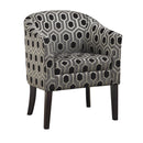 Coaster Furniture Jansen 900435 Upholstered Accent Club Chair - Grey and Black IMAGE 1
