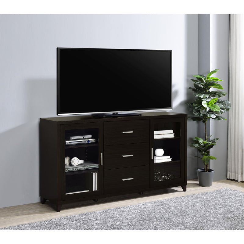 Coaster Furniture Lewes 700881 2-door Engineered Wood 60" TV Stand - Cappuccino IMAGE 8