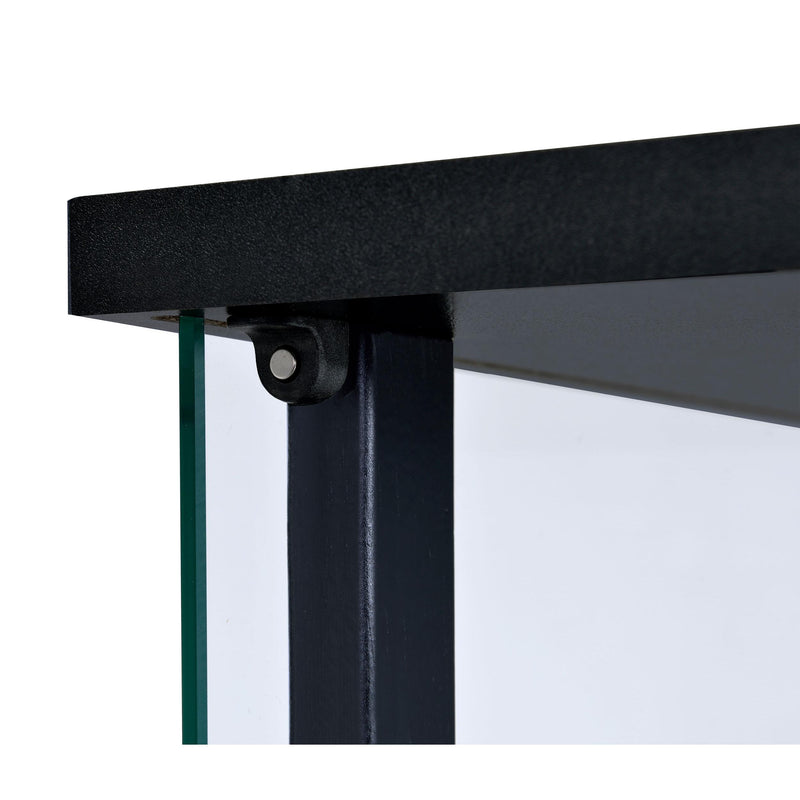 Coaster Furniture Cyclamen 950179 3-shelf Clear Glass Curio Display Cabinet - Black IMAGE 8