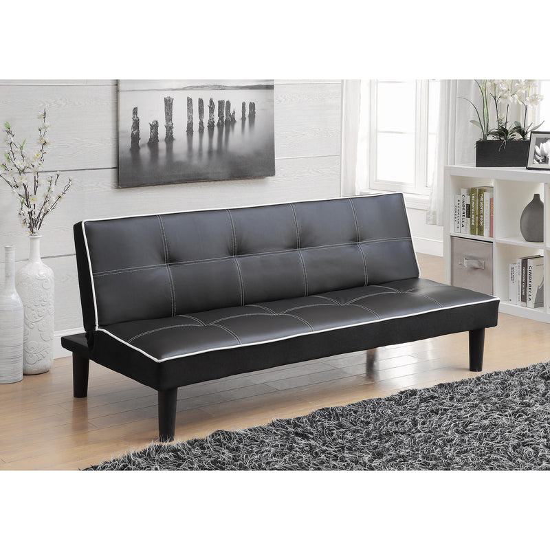Coaster Furniture Katrina 550044 Upholstered Tufted Convertible Sofa Bed - Black IMAGE 3