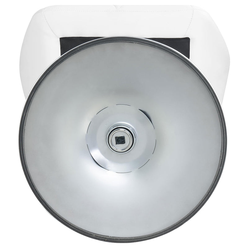 Coaster Furniture Berrington 100424 Upholstered Adjustable Bar Stool - White (Set of 2) IMAGE 10