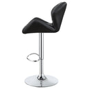 Coaster Furniture Berrington 100425 Upholstered Adjustable Bar Stool - Black (Set of 2) IMAGE 5