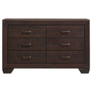Coaster Furniture Kauffman 204393 6-Drawer Dresser - Dark Cocoa IMAGE 2