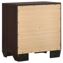 Coaster Furniture Kauffman 204392 2-Drawer Nightstand - Dark Cocoa IMAGE 5