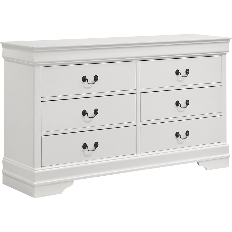  Coaster Furniture Louis Philippe 202441F-S4 6 pc Full Sleigh Bedroom Set IMAGE 4