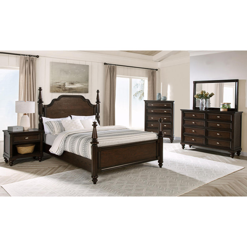  Coaster Furniture Andover 223631KW-S5 7 pc California King Poster Bedroom Set IMAGE 1