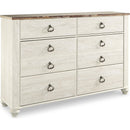  Signature Design by Ashley Willowton B267B57 7 pc Queen Sleigh Bedroom Set IMAGE 3