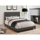 Coaster Furniture Boyd 350061KE Upholstered Eastern King Panel Bed - Charcoal IMAGE 1