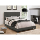 Coaster Furniture Boyd 350061Q Upholstered Queen Panel Bed - Charcoal IMAGE 1
