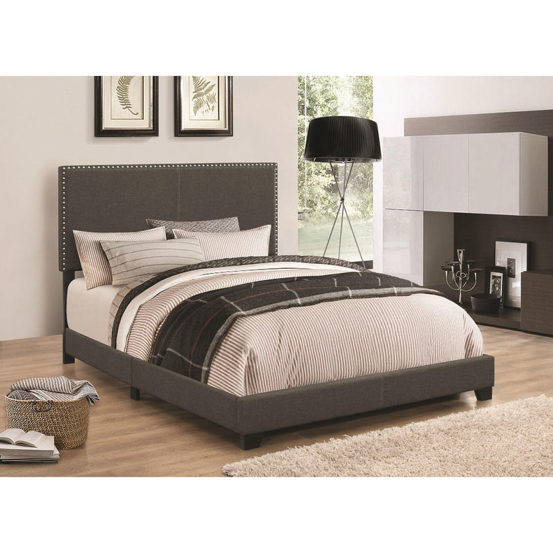 Coaster Furniture Boyd 350061T Upholstered Twin Panel Bed - Charcoal IMAGE 1