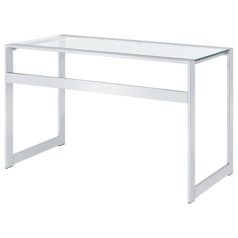 Coaster Furniture Hartford 800746 47-inch Glass Top Writing Desk - Chrome IMAGE 7