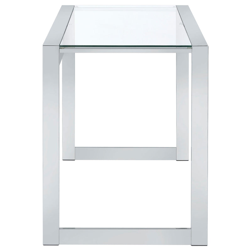 Coaster Furniture Hartford 800746 47-inch Glass Top Writing Desk - Chrome IMAGE 8