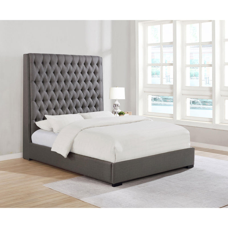 Coaster Furniture Camille 300621Q Upholstered Queen Panel Bed - Grey IMAGE 6