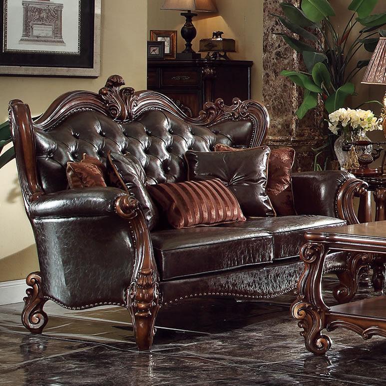 Calgary Furniture Emporium Versailles Stationary Polyurethane Loveseat 52121 IMAGE 1