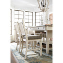 Signature Design by Ashley Bolanburg Counter Height Dining Table with Pedestal Base D647-32 IMAGE 6