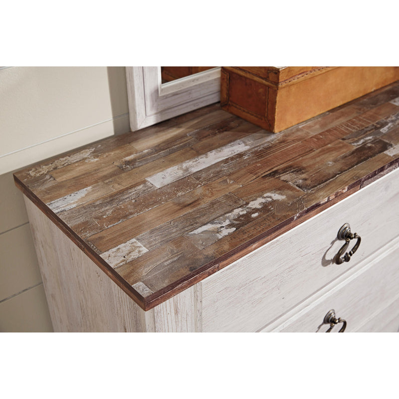  Signature Design by Ashley Willowton 6-Drawer Dresser with Mirror B267-31/B267-36 IMAGE 3