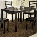 Furniture of America Colman Dining Table with Faux Marble Top CM3615T-48 IMAGE 2