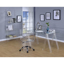 Coaster Furniture Amaturo 801535 59-inch Glass Top Acrylic Writing Desk - Clear IMAGE 4