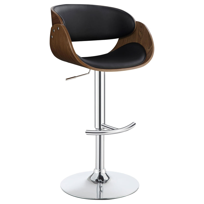 Coaster Furniture Dana 104965 Adjustable Bar Stool - Black and Chrome IMAGE 1