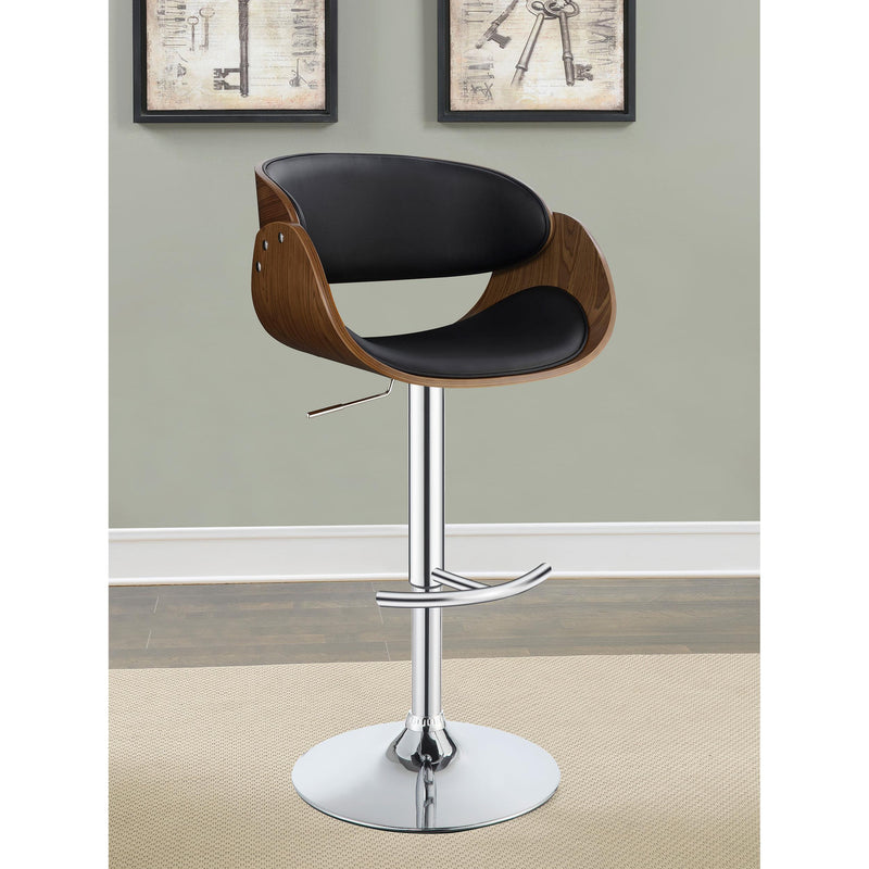 Coaster Furniture Dana 104965 Adjustable Bar Stool - Black and Chrome IMAGE 7